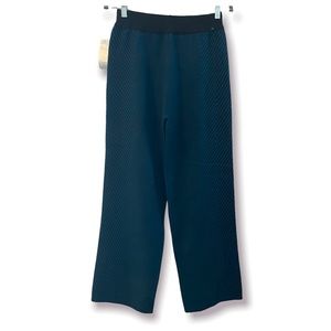 *NEW* BLUOLTRE Deadstock Vintage Teal & Black Pull On Knit Lounge Pants NWT